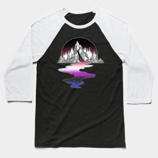 Genderfluid Mountain River Baseball T-Shirt